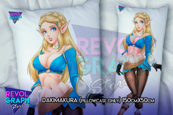 Dakimakura, Fullbody pillow case - Princess Zelda (LoZ Breath of the wild) two side printed