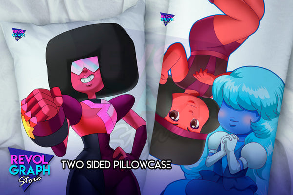 Dakimakura, Fullbody pillow case - Garnet / Ruby / Saphire (Steven Universe) two side printed