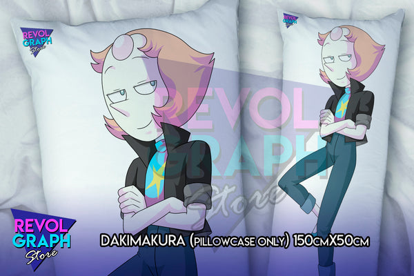 Dakimakura, Fullbody pillow case - Pearl tuxedo/rocker style (Steven Universe) two side printed