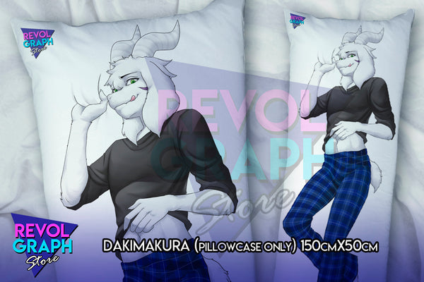 Dakimakura, Fullbody pillow case - Asriel Dreemurr in Pijamas (Undertale)
