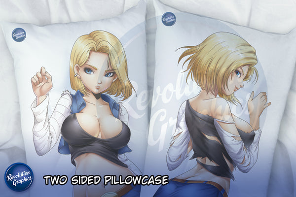 Dakimakura, Fullbody pillow case - C18 (Dragon Ball Z) 2 sides printed