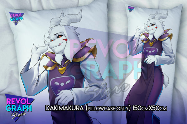 Dakimakura, Fullbody pillow case - Asriel Dreemurr Evil (Undertale)