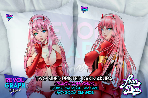 Dakimakura, Fullbody pillow case - Zero two (Darling in the franxx)