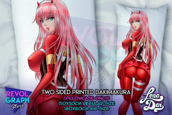 Dakimakura, Fullbody pillow case - Zero two (Darling in the franxx)