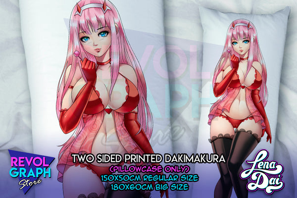 Dakimakura, Fullbody pillow case - Zero two (Darling in the franxx)