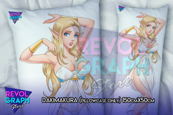 Dakimakura, Fullbody pillow case - Princess Zelda (LoZ Breath of the wild) two side printed