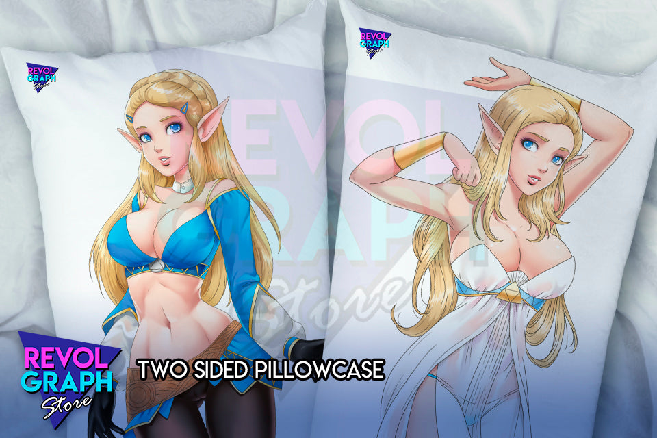 Dakimakura, Fullbody pillow case - Princess Zelda (LoZ Breath of the wild) two side printed