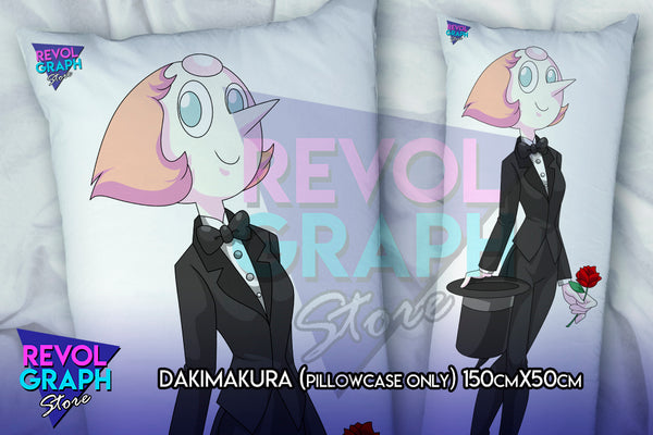 Dakimakura, Fullbody pillow case - Pearl tuxedo/rocker style (Steven Universe) two side printed