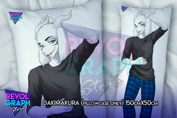 Dakimakura, Fullbody pillow case - Asriel Dreemurr in Pijamas (Undertale)