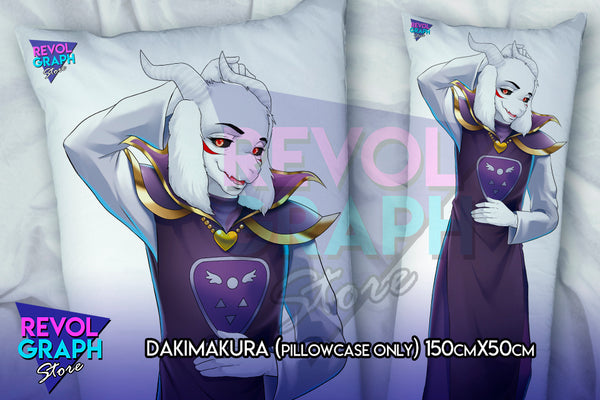 Dakimakura, Fullbody pillow case - Asriel Dreemurr Evil (Undertale)